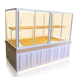 China Modern Design Pastry Display Case , Glass Bakery Display Case Customized Size supplier