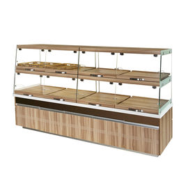 China High End Glass Bakery Display Cases Non Refrigerated Non Toxic Materials supplier