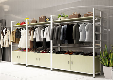China Wood Landing Clothing Display Showcase Multi Functional Customized Color supplier