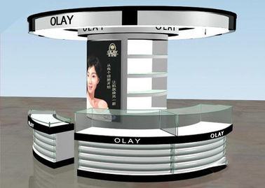 China Brand Cosmetic Store Furniture / Cosmetics Shop Fittings Kiosk Any Color Available supplier
