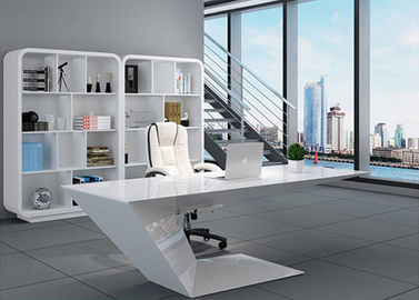 China Elegant Manager Office Furniture Creative Special Shape With White Baking Paint supplier