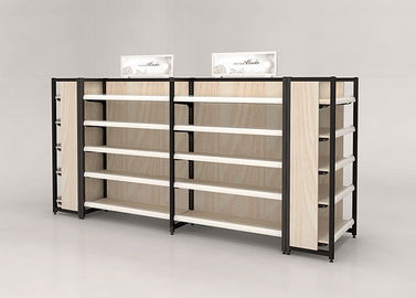 China Nakajima Style Wooden Metal Shelving Unit Multi Storey For Supermarket / Shopping Mall supplier