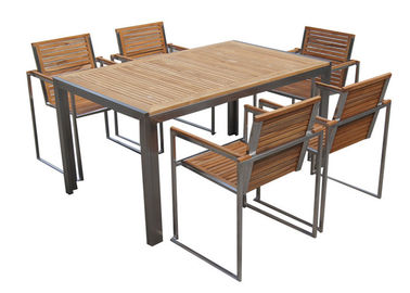 China Stainless Steel Solid Wooden Outdoor Furniture High End With OEM / ODM Special Offer supplier