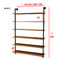 Wood / Metal Indoor Shoe Rack Display Shelves Modern 6 Layers Store Fittings supplier