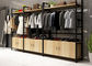 Wood Landing Clothing Display Showcase Multi Functional Customized Color supplier