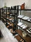 Black Modular Shoe Store Display Shelves Stable Structure For Shoe Specialty Stores supplier