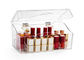 Clear Cosmetic Acrylic Display Box , Lipstick Acrylic Makeup Storage Turn Over Design supplier