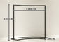 Simple Exquisite Metal Display Racks And Stands Black For High End Clothing Shop supplier