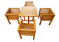 Waterproof Garden Table And Chairs , Solid Wooden Garden Furniture Stable Durable supplier