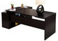 Beautiful Manager Office Furniture / Modern Office Desk Light Walnut / Black Color Custom supplier