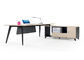 Simple Practical Modern Office Furniture , Boss Office Desk Smooth Lines Strong Durable supplier