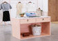 Small Colorful Wood And Metal Reception Table Furniture Clothes Office Using supplier