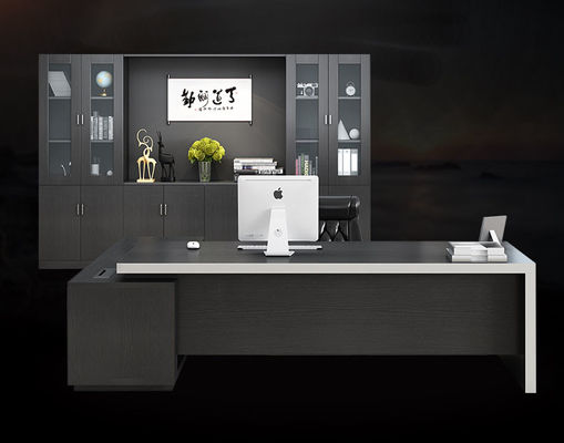 Black Commercial Office Furniture Office Desk Furniture Multi Functional Modular