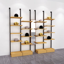 China Free Combination Wooden Display Showcase , Simple Wood Hat Display Stand supplier