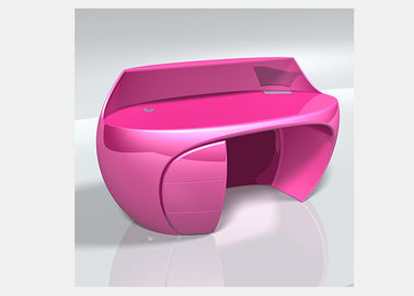 China Pink / Green Beauty Salon Reception Desk , Exquisite Durable Retail Reception Desk supplier