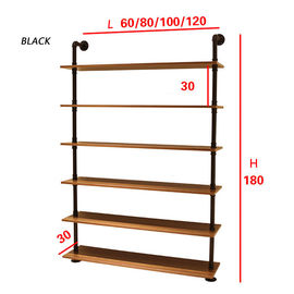 Wood / Metal Indoor Shoe Rack Display Shelves Modern 6 Layers Store Fittings supplier