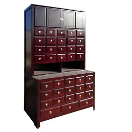 Solid Wood Chinese Pharmacy Store Display Storage Cabinet Modular With Drawer supplier