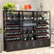 Modern Luxury Metal Wine Display Shelf Black MQ-S005 For Storing Wine supplier