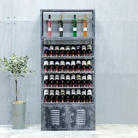 Modern Luxury Metal Wine Display Shelf Black MQ-S005 For Storing Wine supplier