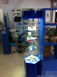 Rotary Acrylic Display Showcase / Acrylic Display Rack Practical For Mobile Phone Shop supplier