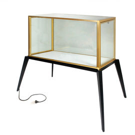 Luxury Transparent Jewelry Glass Display Cabinet Shopping Mall With Locks supplier