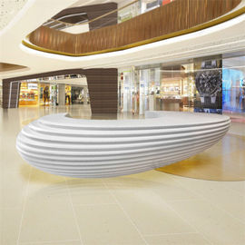 Special Shape Modern Reception Desk , Reception Desk Furniture Customized Color supplier