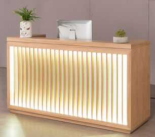 Generous Reception Desk Display Case / Checkout Counter Surface Brightness Design supplier