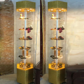 Multifunctional Delicate Store Display Case , Glass Display Cabinet With Lights supplier