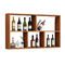 Anti Crack Wooden Shop Display Showcase / Wall Mounted Wine Rack Stable supplier