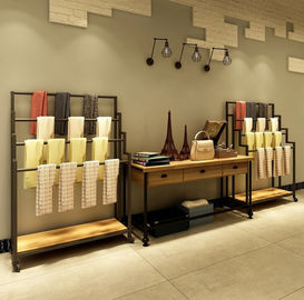 Scarf / Towel Shop Display Showcase Moveable Multi Storey Portable Shelf supplier