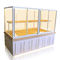 Modern Design Pastry Display Case , Glass Bakery Display Case Customized Size supplier