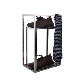 Smooth Design Stainless Steel Metal Box Frame , Tie Scarf Display Rack Without Injuring Hands supplier