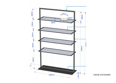 Brand Men's Retail Store Clothing Racks , Luxurious Metal Clothes Rack For Shopping Mall supplier