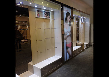 Fashionable Retail Clothing Racks Customized Color For Women Underwear Shop supplier