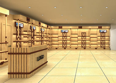 Various Shapes Shoe Store Display Shelves / Footwear Display Stands Any Color Available supplier