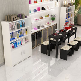 Hierarchical Cosmetic Display Stand , Generous Cosmetic Display Racks Easy Install supplier