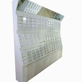 Multi Layers Wood Sunglasses Display Rack , White Eyeglass Frame Display Stand supplier
