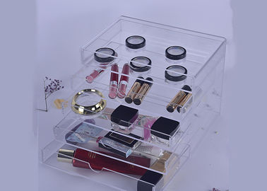 Plexiglass Acrylic Display Showcase / Lipstick Storage Case Multi Functional With Drawer supplier