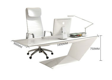 Elegant Manager Office Furniture Creative Special Shape With White Baking Paint supplier