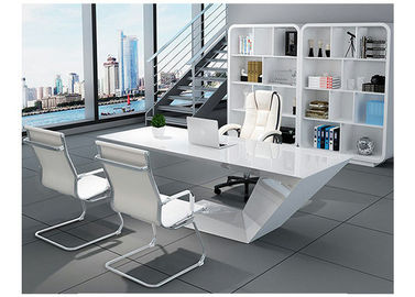 Elegant Manager Office Furniture Creative Special Shape With White Baking Paint supplier