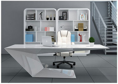 Elegant Manager Office Furniture Creative Special Shape With White Baking Paint supplier