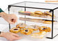 Transparent Acrylic Display Showcase / Acrylic Bakery Display Bright Luster For Supermarket supplier
