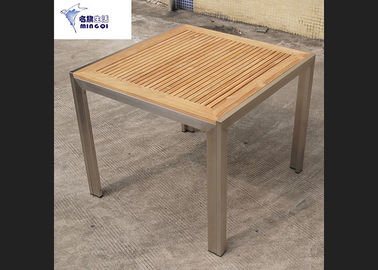 Stainless Steel Solid Wooden Outdoor Furniture High End With OEM / ODM Special Offer supplier