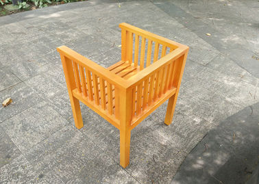 Waterproof Garden Table And Chairs , Solid Wooden Garden Furniture Stable Durable supplier