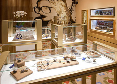 Luxury Metal And Glass Eyeglasses Display Rack For Jewelry And Accessory supplier
